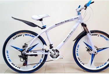 Bicycle Mercedes Benz White on cast disks